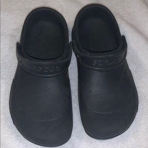 Nonslip black crocs